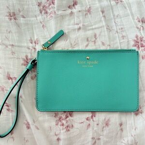 Kate Spade Teal Women’s Wristlet Purse Wallet